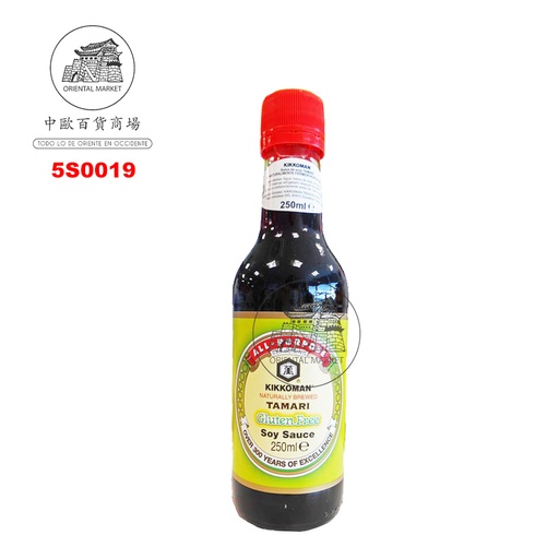 [502620/5S0019] SALSA SOJA SIN GLUTEN *KIKKOMAN* 日本万字无麸质酱油 250ml/6