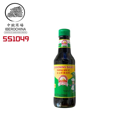 [502585/5S1049] SALSA SOJA CONDIMENTO*GOLDEN MOUNTAIN*仁和園(綠蓋)调味酱油24/200ML