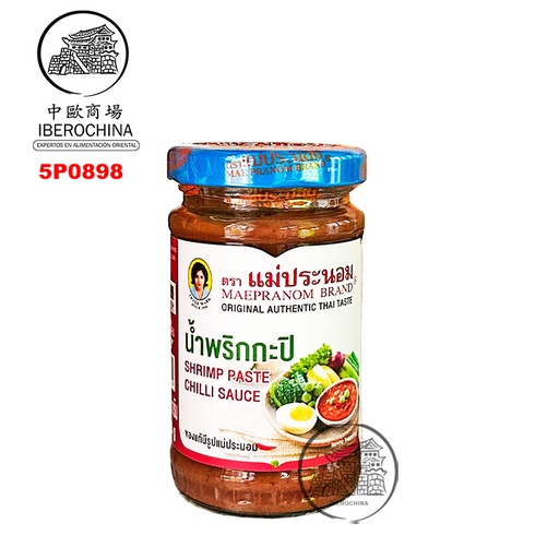 [502327/5P0898] PASTA DE GAMBAS CHILI *MAEPRANOM* 辣椒虾酱 120G/24