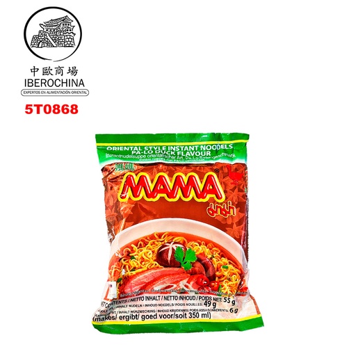 [5T0868] TALLARIN PATO CHINO *MAMA* 妈妈中国鸭味方便面 55g/24