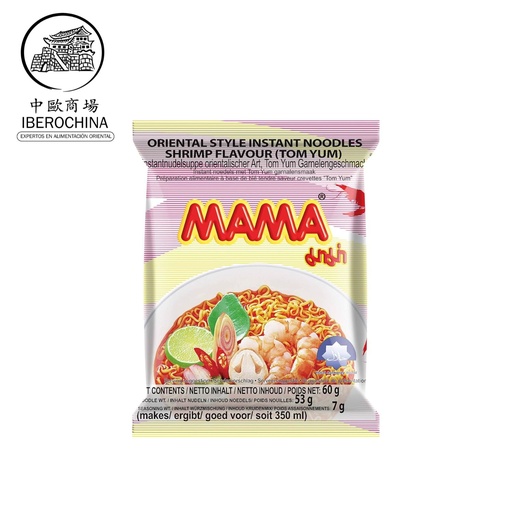 TALLARIN BOWL GAMBA Y TOM YUM PICANTE *MAMA* 妈妈香辣冬阴功虾味方便面 60g/30