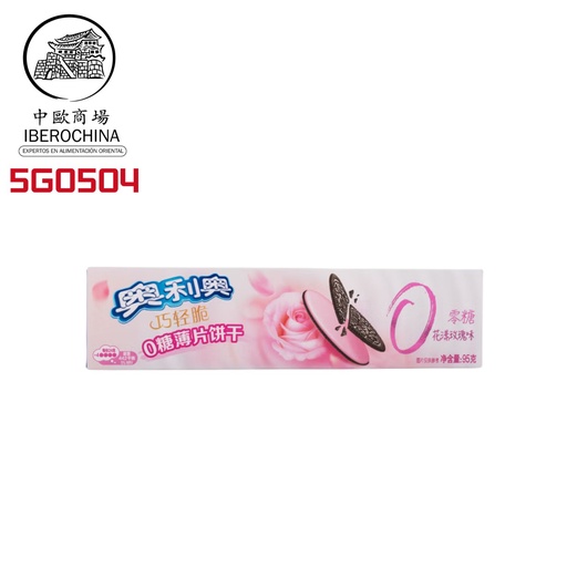 [5G0504] GALLETA FINA SABOR ROSAS S/A *OREO* 奥利奥零糖玫瑰饼干 95g/24