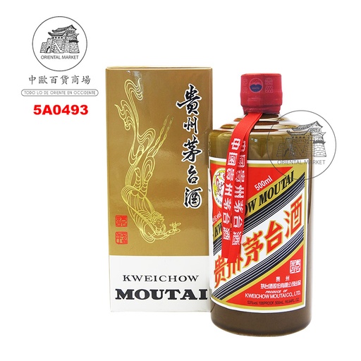 [5A0493] AGUARDIENTE SELECIONADO (53%) *MOUTAI* 贵州茅台酒精品 500ml/6