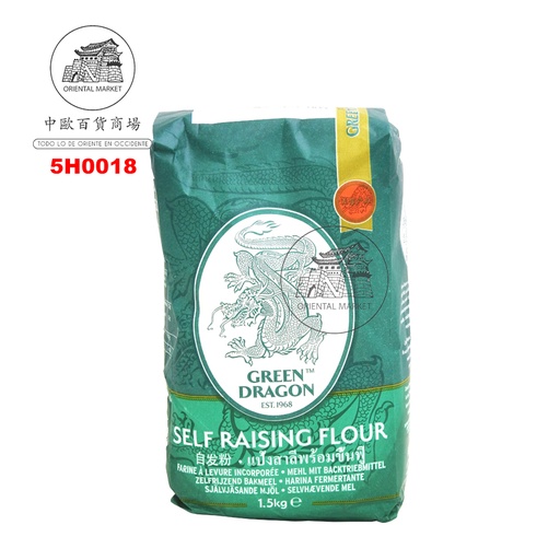 [501146/5H0018] HARINA CON LEVADURA *DRAGON* 青龙炸粉 1.5kg/10
