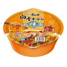 [5T0879] FIDEOS SECOS DE TERNERA BRASEADA *MASTER KONG* 康师傅卤香牛肉干拌面 123g/12