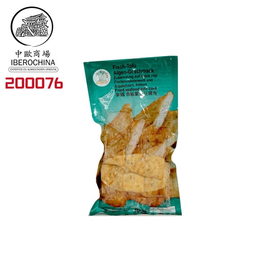 [200076] TOFU FRITO CON MARISCO *ASROPA* 鱼馅紫菜豆腐角 200g/30
