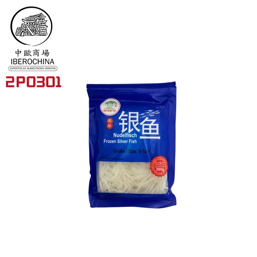 [2P0301] PESCADO PLATEADO 5-7cm *ASROPA* 中国银鱼 5-7cm 250g/40