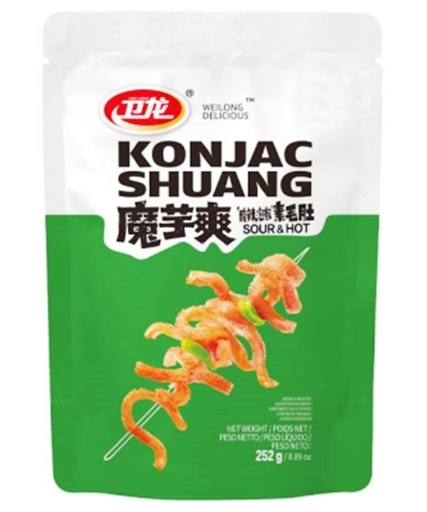 [5K0031] KONGJAC SHUANG ACIDO *WEILONG* 卫龙魔芋爽酸辣味 252G/20