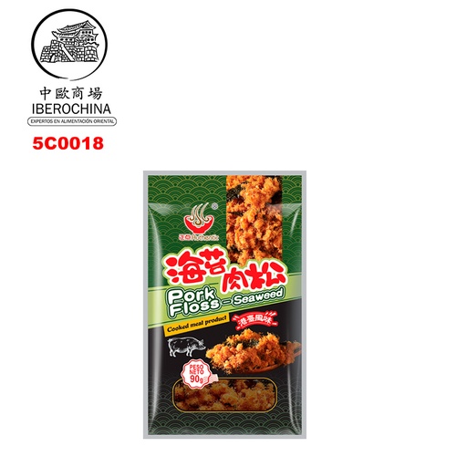 [5C0018] FIBRA DE CARNE DE CERDO DE SABOR NORI*MENGFU* 蒙福肉松海苔 90g/40
