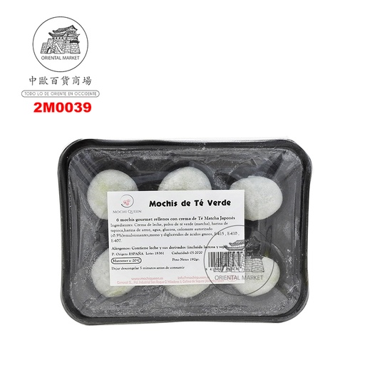 [2M0039] MOCHI TE VERDE CONGELADO *MOCHI QUEEN* 雪后冻绿茶麻糬 210g/6u/10