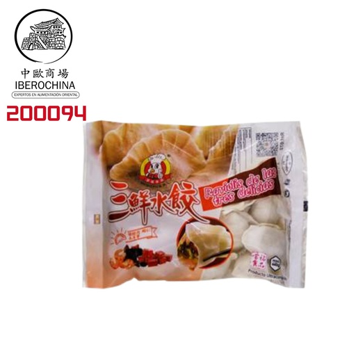 [200094] RAVIOLI TRES DELICIAS CONGELADO *MENGFU* 蒙福冻三鲜水饺 400g/12
