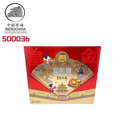 [500036] PASTEL LUNA MIXTO 金轩宝皇家金鲍月饼礼盒 750g/8