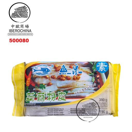 [500080] FIDEO KONNYAKU *YUQUAN* 鱼泉魔芋粉皮 380g/20