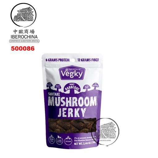 [500086] JERKY VEGANO BBQ *VEGKY* 素牛肉干 烧烤味 70g/24