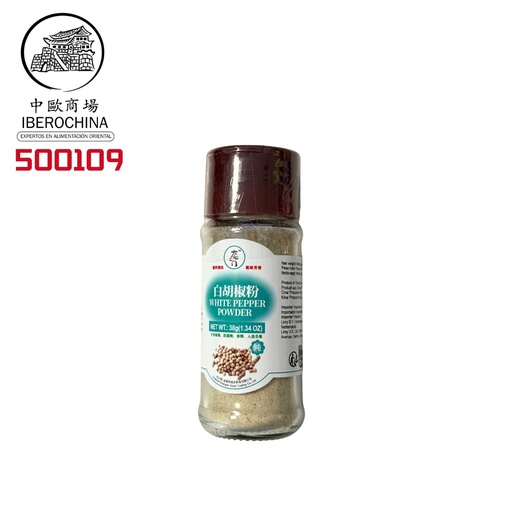 [500109] POLVO DE PIMIENTO BLANCO *TYM* 太阳门 白胡椒粉 38g/24