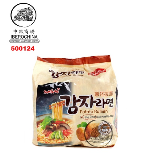 [500124] RAMEN PATATA 5-PACK *SAMYANG* 三养土豆拉面五连包 120G/5u/8