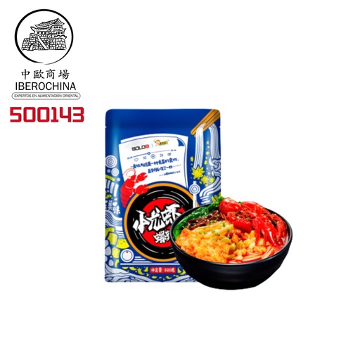 [500143] FIDEO ARROZ SABOR GAMBA*HAOHUANLUO* 好欢螺螺蛳粉小龙虾味 300g/22