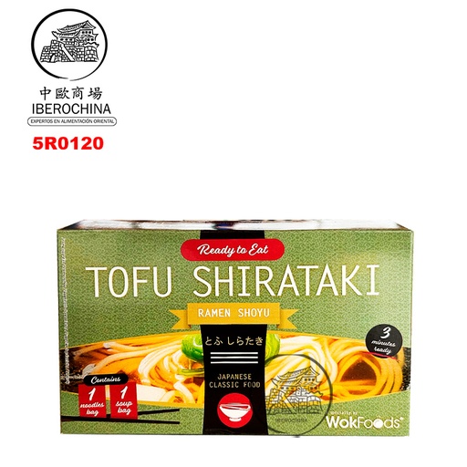 [5R0120] RAMEN TOFU SHIRATAKE SALSA SOJA *WOK FOODS* 拉面豆腐白玉酱油酱 160g/12