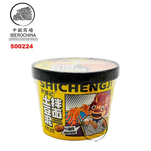 [500224] FIDEO DE PURÉ DE PATATA *SCJ* 食城记土豆泥拌面 100g/12