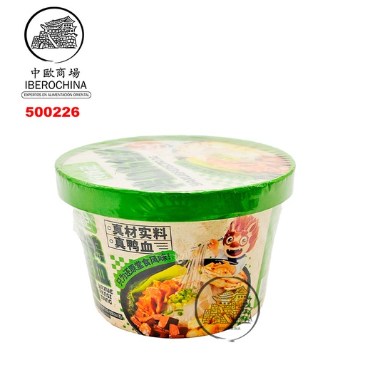 [500226] SOPA CON SABOR DE PATO Y FIDEO *SCJ* 食城记鸭血粉丝汤 156g/12