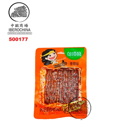 [500177] TOFU PICANTE EN TIRAS 邬辣妈酒鬼豆筋香辣味 70g/100