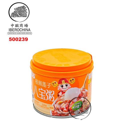 [500239] ARROZ DULCE CON LONGAN Y SEMILLAS DE LOTO *XDD* 喜多多桂圆莲子八宝粥 280g/12