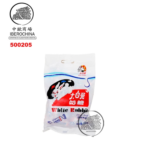 [500205] BOLSA CARAMELOS DE LECHE *WHITE RABBIT* 大白兔奶糖 108g/96