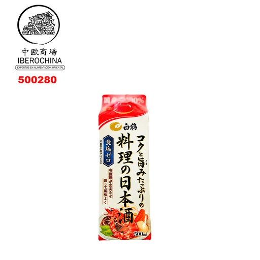 [500280] VINO (13,5%) COCINA *HAKUTSURU* 白鹤料理酒 500ml/12