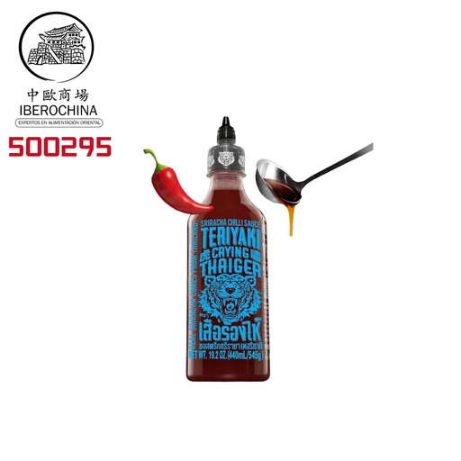 [500295] SALSA SRIRACHA TERIYAKI *CRYING THAIGER* 虎啸是拉差照烧酱 440ml/12
