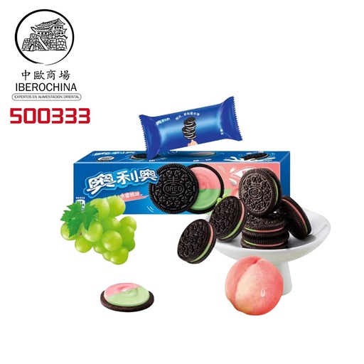 [500333] GALLETA UVAS Y MELOCOTON *OREO* 奥利奥葡萄水蜜桃味夹心饼干 97g/24