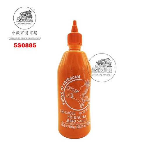 [5S0885] SALSA SRIRACHA MAYO *UNI-EAGLE* 联鹰是拉差蛋黄酱 800g/12