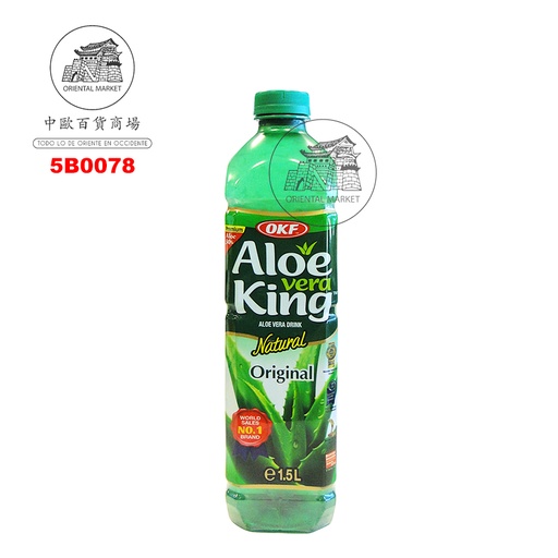 [5B0078] BEBIDA ALOE VERA ORIGINAL *OKF* 韩国芦荟饮料 1.5l/12