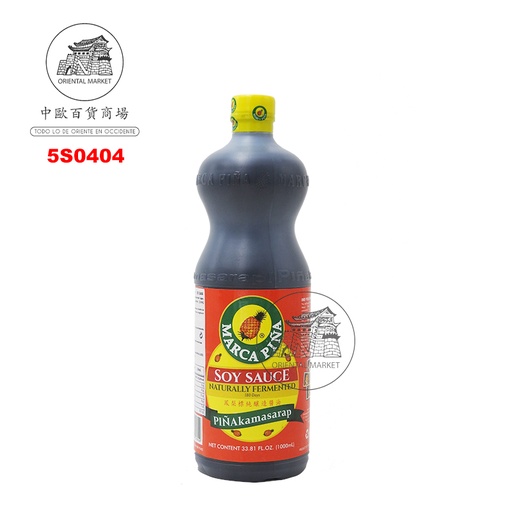 [5S0404] SALSA SOJA *MARCA PIÑA* 王梨标酱油 1L/12