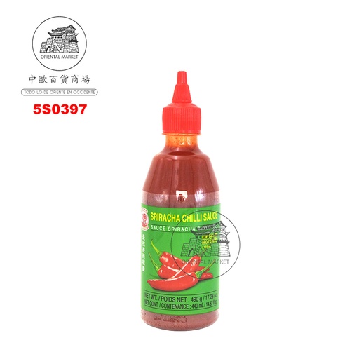[5S0397] SALSA SRIRACHA PICANTE *COCK * 鸡标是拉差酱 490g/12