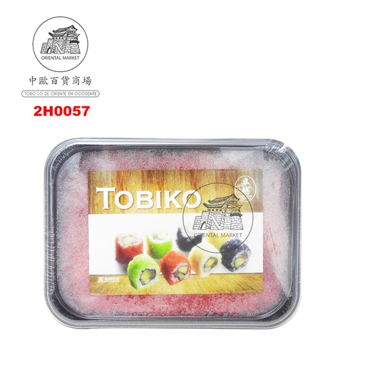 [2H0057] HUEVAS TOBIKO ROJO *KOHYO* 日本红色飞鱼蛋 500g/12 NL-87