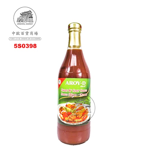 [5S0398] SALSA AGRIDULCE *AROY-D* 泰国甜酸酱 840g/12