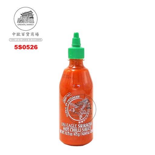 [5S0526] SALSA SRIRACHA *UNI-EAGLE* 联鹰是辣差酱 475g/12