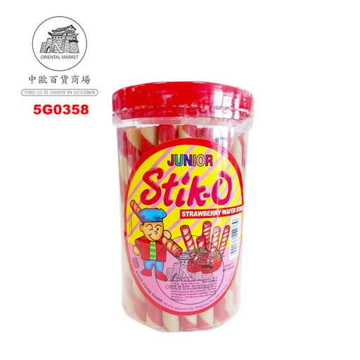 [502116/5G0358] GALLETA SABOR FRESA  *STICK-O* 菲草莓条 380g/12