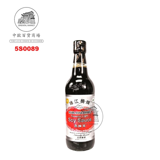[5S0089] SALSA SOJA CLARA *PRB* 珠江桥牌生抽酱油 500ml/12