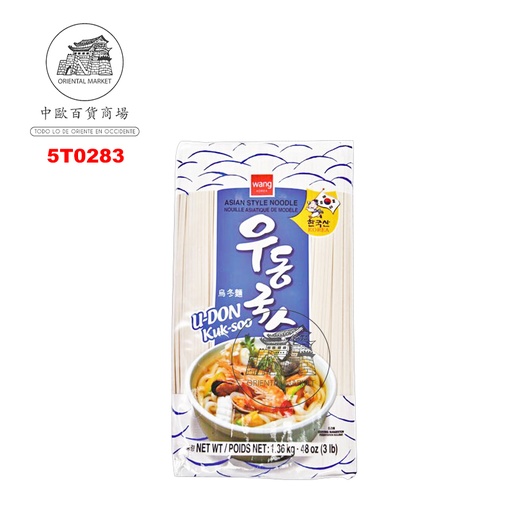 [5T0283] FIDEOS UDON *WANG* 韩国WANG乌冬面干 1,36kg/12