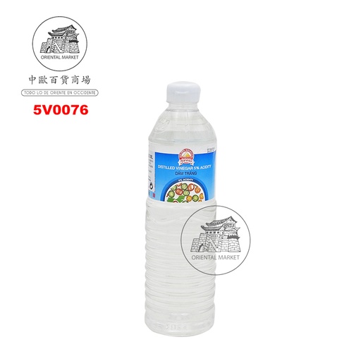 [5V0076] VINAGRE DE CAÑA DE AZÚCAR DESTILADO *GOLDEN MOUNTAIN* 金山白醋 1L/12
