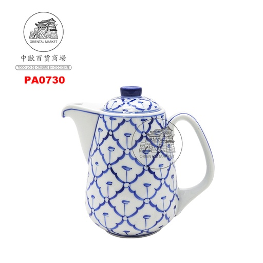 [PA0730] CAFETERA(AZUL/GRANDE)(8x18cm) 泰蓝瓷大咖啡壶 /14