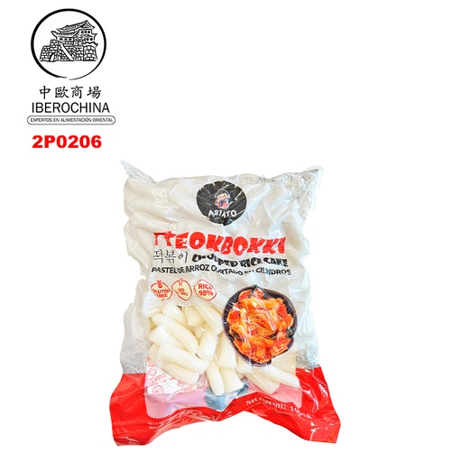 [2P0206] PASTA ARROZ TIRA COREA FRESCA *ASIATO* 冷藏韩式年糕条 1kg/15