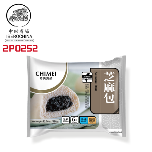 [2P0252] BOLLO SESAMO CONGELADO *CHIMEI* 奇美冻芝麻包 390g/6u/15