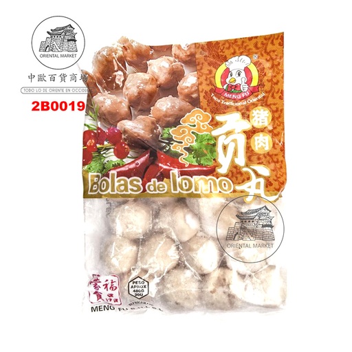 [2B0019] ALBONDIGA CERDO CONGELADA *MENGFU* 蒙福冻猪肉贡丸 360g/16