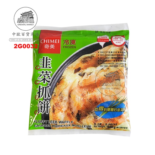 [2G0032] GOFRE CON PUERRO *CHIMEI* 奇美韭菜抓饼 120g/18