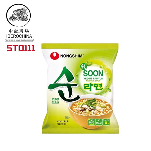 [5T0111] FIDEOS DE VERDURAS *NONGSHIM*  农心蔬菜面 112g/20